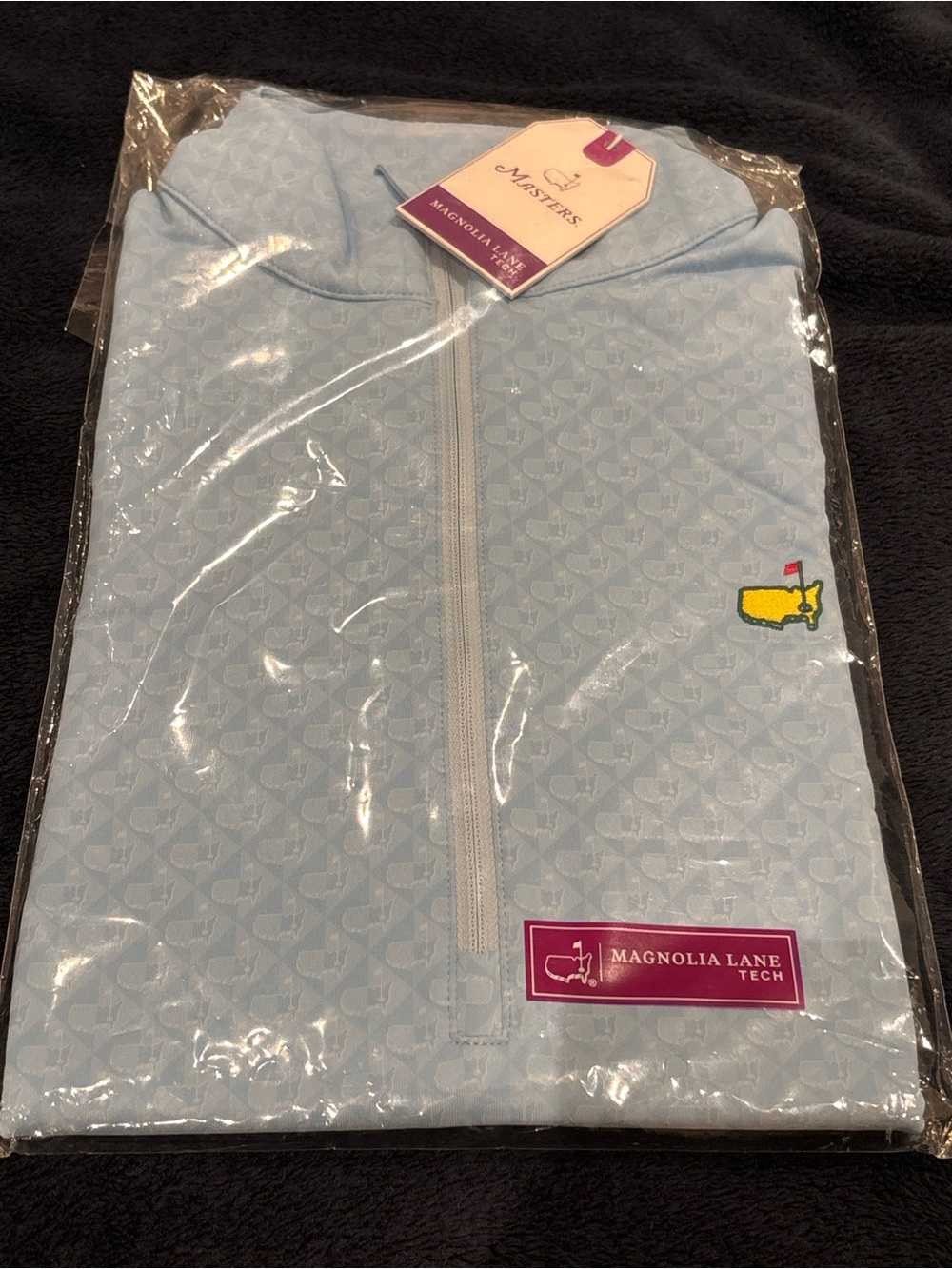 Masters Light Blue Magnolia Lane Tech - BEAUTIFUL Masters map print! NEW!